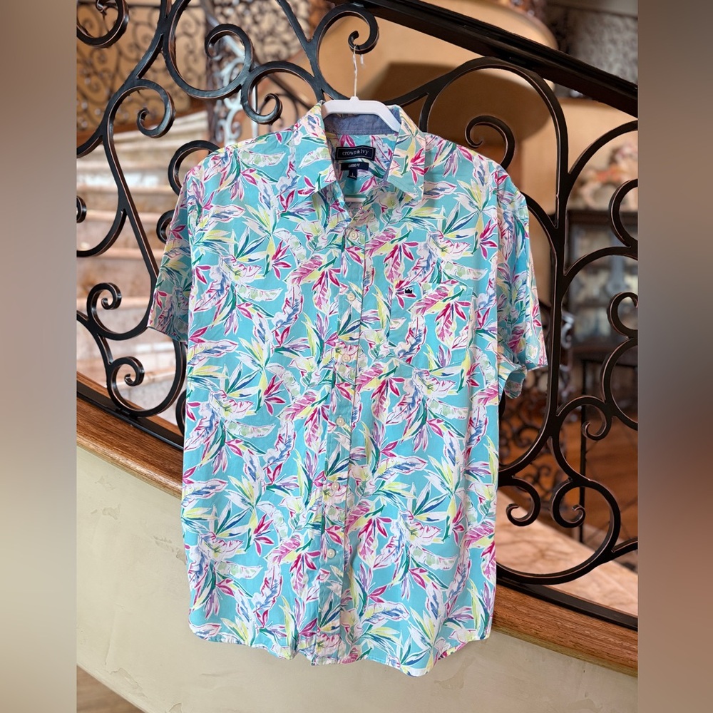 Crown & Ivy Bright Floral Shirt